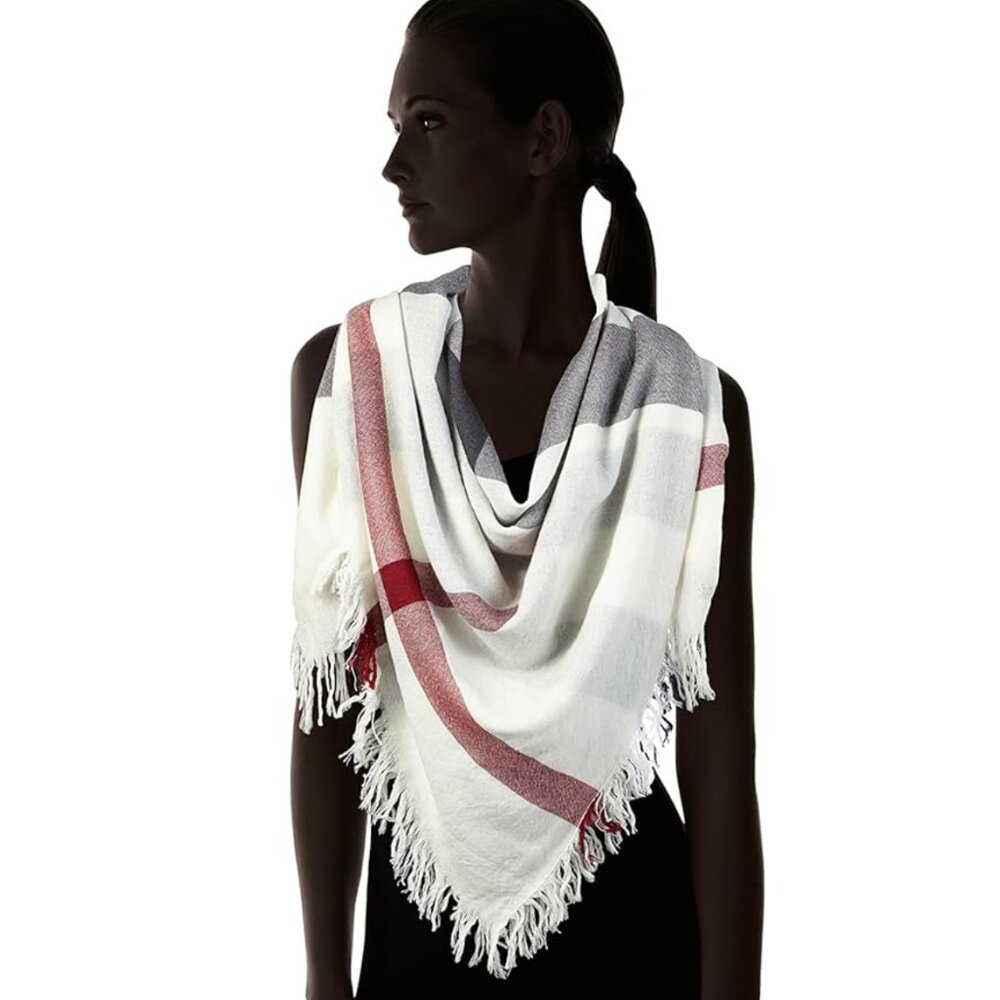 Burberry Large Check Merino Wool Scarf - Picture 5 of 5